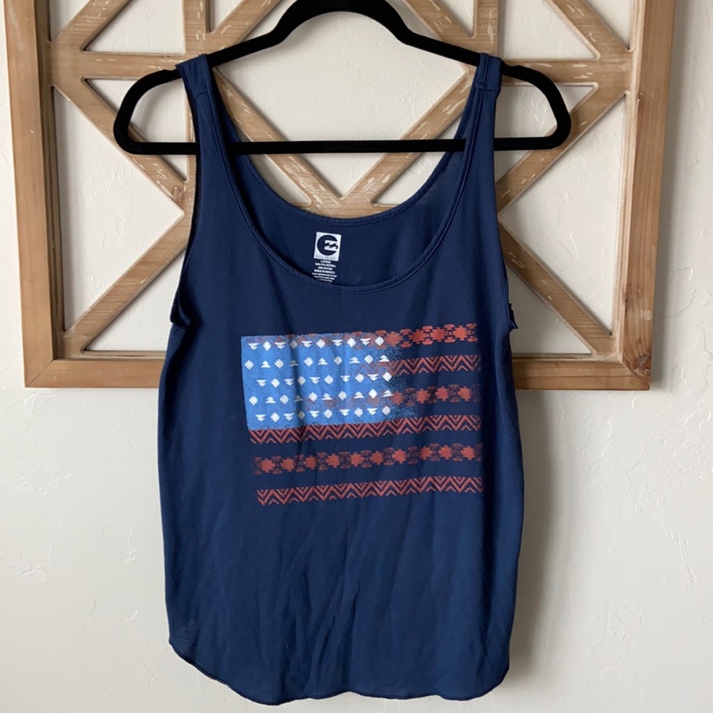 Billabong American flag, tank size L